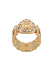 Versace La Medusa crystal-embellished ring - Or