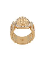 Versace La Medusa crystal-embellished ring - Or - thumbnail