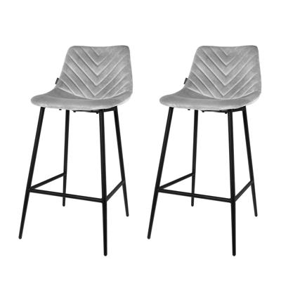 Barstoel 1set/2 Lynn grijs 96cm Barstoel 1set/2 Lynn grijs 96cm