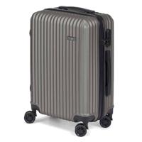 Cabine handbagage reis trolley koffer - zwenkwielen - 57 x 38 x 23 cm - 48 liter - antraciet