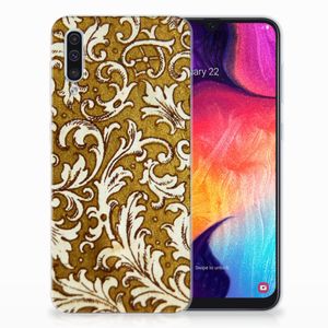 Siliconen Hoesje Samsung Galaxy A50 Barok Goud