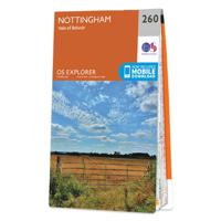 Wandelkaart - Topografische kaart 260 OS Explorer Map Nottingham | Ord