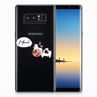 Samsung Galaxy Note 8 Telefoonhoesje met Naam Cow