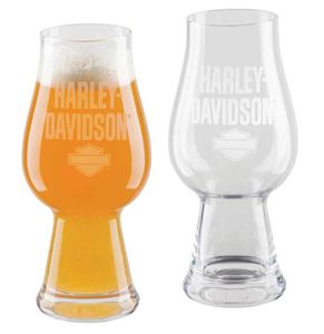 Harley-Davidson Etched H-D Text IPA Bierglazen Set - Set Van 2 LAATSTE KANS