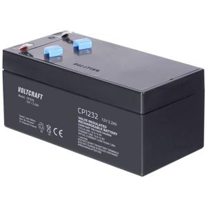 VOLTCRAFT CE12V/3,2Ah Loodaccu 12 V 3.2 Ah Loodvlies (AGM) (b x h x d) 134 x 67 x 67 mm Kabelschoen 4.8 mm Onderhoudsvrij