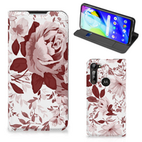 Bookcase Motorola Moto G8 Power Watercolor Flowers