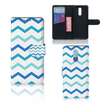 Nokia 3.2 Telefoon Hoesje Zigzag Blauw