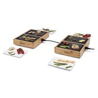 Princess Dinner4All Pure 104040 Gourmetstel - Tafelgrill met verwisselbare platen/borden - 4 personen - 4 x 210 Watt