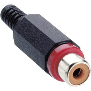 Lumberg XKTO 1-RD Cinch-connector Bus, recht Aantal polen: 2 Rood 1 stuk(s)