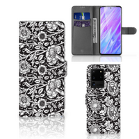 Samsung Galaxy S20 Ultra Hoesje Black Flowers - thumbnail