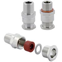 Weidmüller 1187010000 Wartel Met dichting, Met trekontlasting 1/2 NPT Messing (vernikkeld) 160 stuk(s)