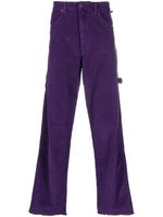 DARKPARK pantalon droit en velours côtelé - Violet