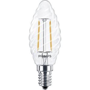 Philips Lighting 34772400 LED Energielabel E (A - G) E14 Kaars gedraaid 2 W = 25 W Warmwit (Ø x l) 35 mm x 97 mm 1 stuk(s)