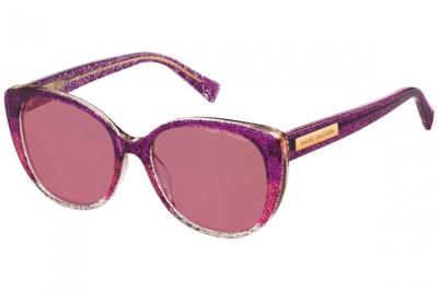 Marc Jacobs zonnebril dames Cat Eye paars glitter