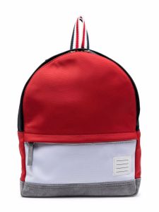 Thom Browne Kids sac à dos colour block - Rouge