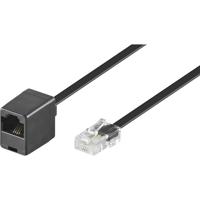 Basetech ISDN Verlengkabel [1x RJ45-stekker 8p4c - 1x RJ45-bus 8p8c] 6.00 m Zwart