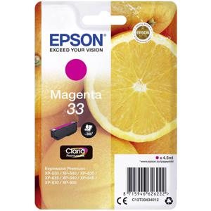 Epson Inktcartridge T3343, 33 Origineel Magenta C13T33434012