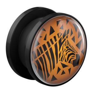 Tunnel met Afrikaans design Acryl Tunnels & Plugs