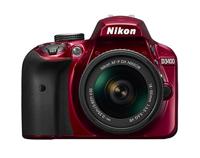 Nikon D3400 behuizing incl. AF-P DX NIKKOR 18-55 mm VR rood