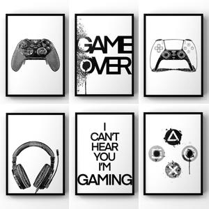 Posters - GAME OVER / set van 6