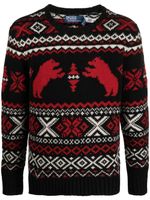 Polo Ralph Lauren pull en maille Fairisle - Noir