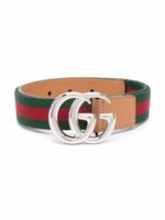 Gucci Kids GG logo-plaque belt - Vert