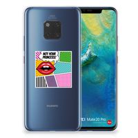 Huawei Mate 20 Pro Silicone Back Cover Popart Princess