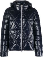 Ea7 Emporio Armani veste matelassée à patch logo - Bleu