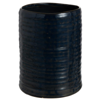 J-Line Vaas Oneffen Keramiek Blauw 15,5x15,5x20