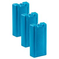 6x stuks 1100 grams koelelementen 22 x 11.5 cm blauw