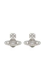 Vivienne Westwood puces d'oreilles Orb serties de cristaux - Argent