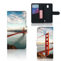 Nokia 1 Plus Flip Cover Golden Gate Bridge - thumbnail