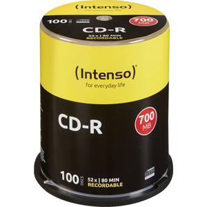 Intenso 1001126 CD-R 80 disc 700 MB 100 stuk(s) Spindel