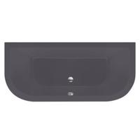 Ligbad Inbouw Half Vrijstaand Xenz Principe Basic 1-2 Persoons Duobad 80x180x50cm Acryl Antraciet Mat met Poten