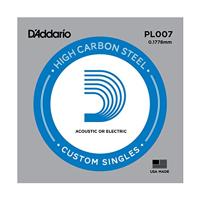 D'Addario PL007 Plain Steel Gitaar Enkele String, 007