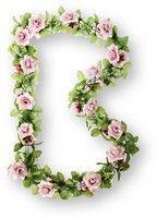 Basil Roses Garland bloemenstreng roze