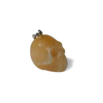 Kristallen Schedel Hanger Calciet Geel - 20 mm Kristallen Schedel Hanger Calciet Geel - 20 mm