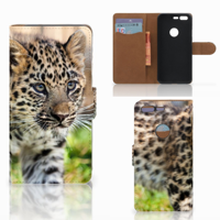 Google Pixel Telefoonhoesje met Pasjes Baby Luipaard