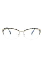 Cazal lunettes de vue 1281 à monture ovale - Bleu