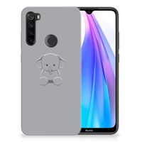 Xiaomi Redmi Note 8T Telefoonhoesje met Naam Grijs Baby Olifant - thumbnail