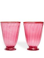 La DoubleJ verres Rainbow Murano (lot de deux) - Rouge - thumbnail