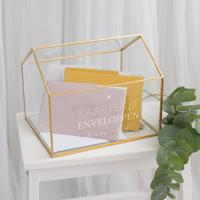 Glazen enveloppendoos huis lovely lettertypes namen