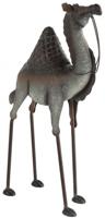 beeld Dromedaris 61 cm staal donkergrijs
