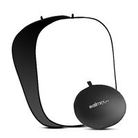 Walimex Pro 2in1 vouwen ondergrond, reflecterend katoen, incl. praktische draagtas, 150 x 200 cm zwart/wit