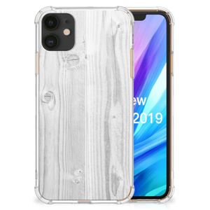 Apple iPhone 11 Stevig Telefoonhoesje White Wood