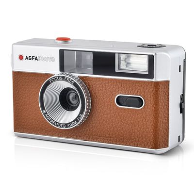 AgfaPhoto 603002 filmcamera Compacte camera (film) 35 mm Bruin, Zilver