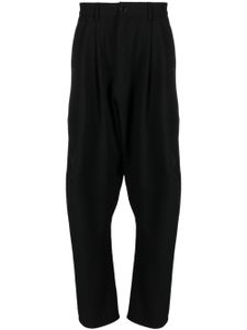 Henrik Vibskov drop-crotch tapered trousers - Noir