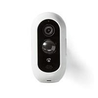 SmartLife Camera voor Buiten - Wi-Fi - Full HD 1080p - IP65 - Max. batterijduur: 6 Maanden - Cloud Opslag (optioneel) / microSD (niet inbegrepen) - 5 V DC - Met bewegingssensor - Nachtzicht - Wit