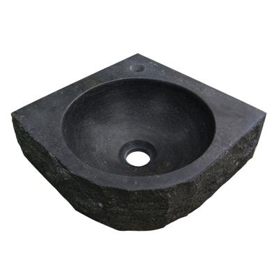 Fontein Wiesbaden Halfrond Hoek 30x30x10cm Hamerslag Hardsteen Antraciet