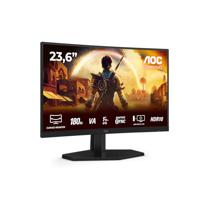 AOC Gaming C24G42E - 24 inch Full HD gebogen monitor, 180 Hz, 0,5 ms, FreeSync Premium (1920 x 1080, 1 x HDMI 2.0, 1 x DisplayPort 1.4) zwart